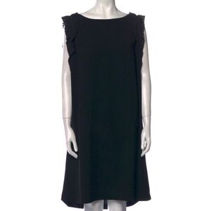 Lafayette 148 New York Black Midi Shift Dress
